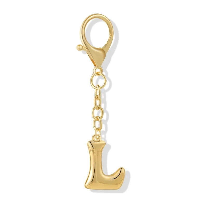 [v2] Bubble Initial Letter - Bag Charm 12