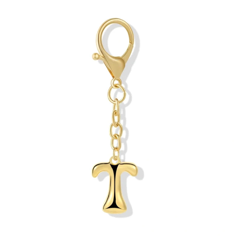 [v2] Bubble Initial Letter - Bag Charm 20