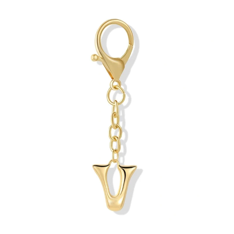 [v2] Bubble Initial Letter - Bag Charm 22