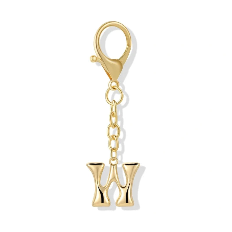 [v2] Bubble Initial Letter - Bag Charm 23