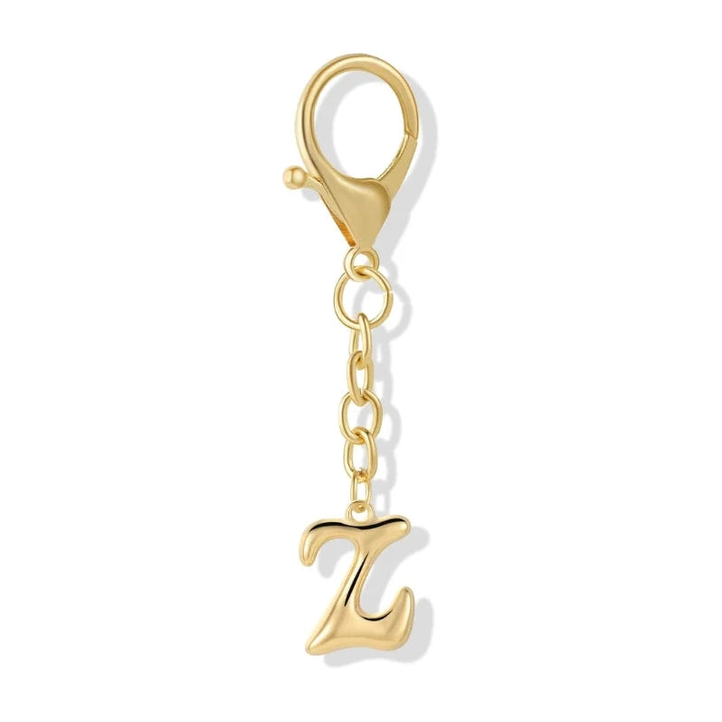 [v2] Bubble Initial Letter - Bag Charm 25