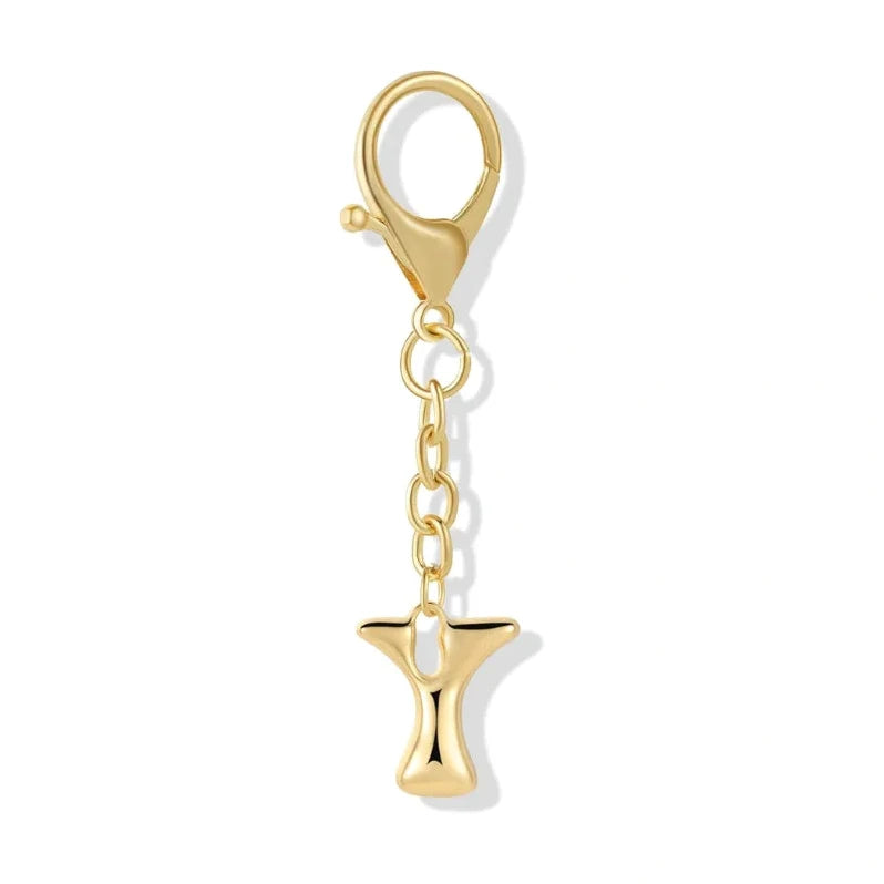 [v2] Bubble Initial Letter - Bag Charm 27