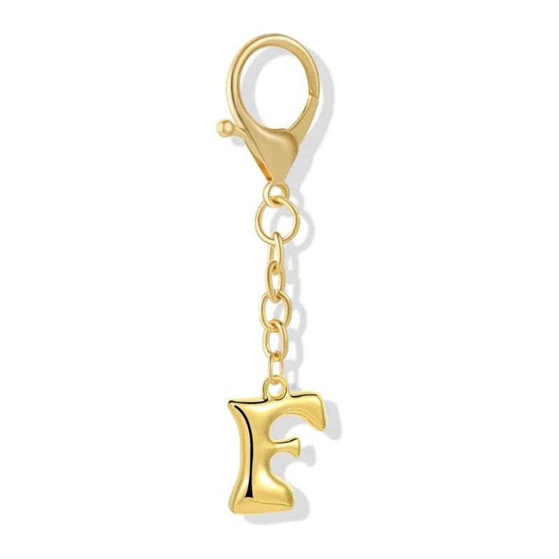 [v2] Bubble Initial Letter - Bag Charm 6