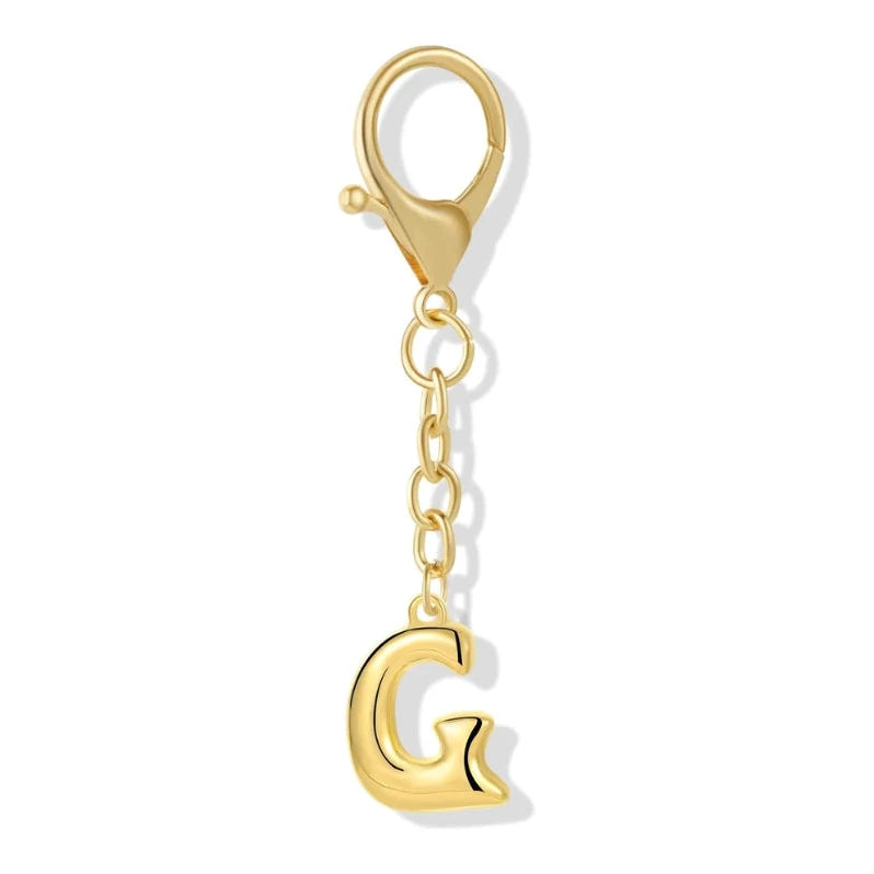 [v2] Bubble Initial Letter - Bag Charm 7