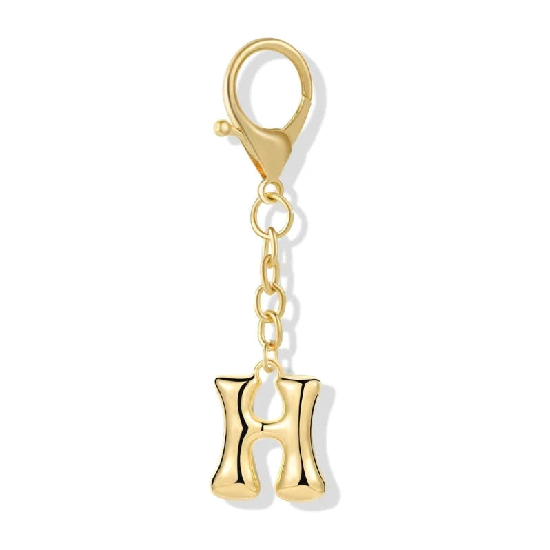 [v2] Bubble Initial Letter - Bag Charm 8