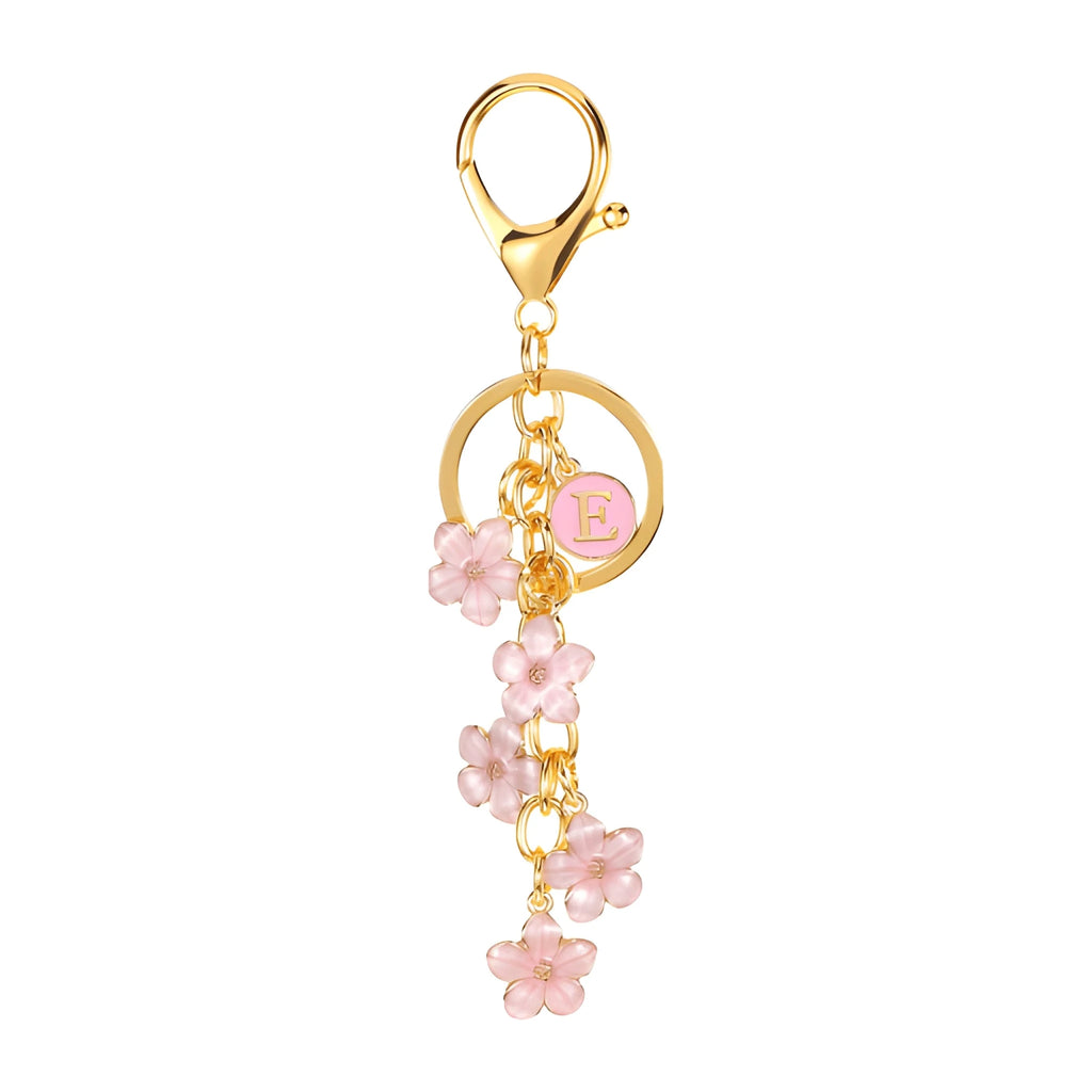 [v2] Daisy Flower Initial Letter - Bag Charm (Pink) 5