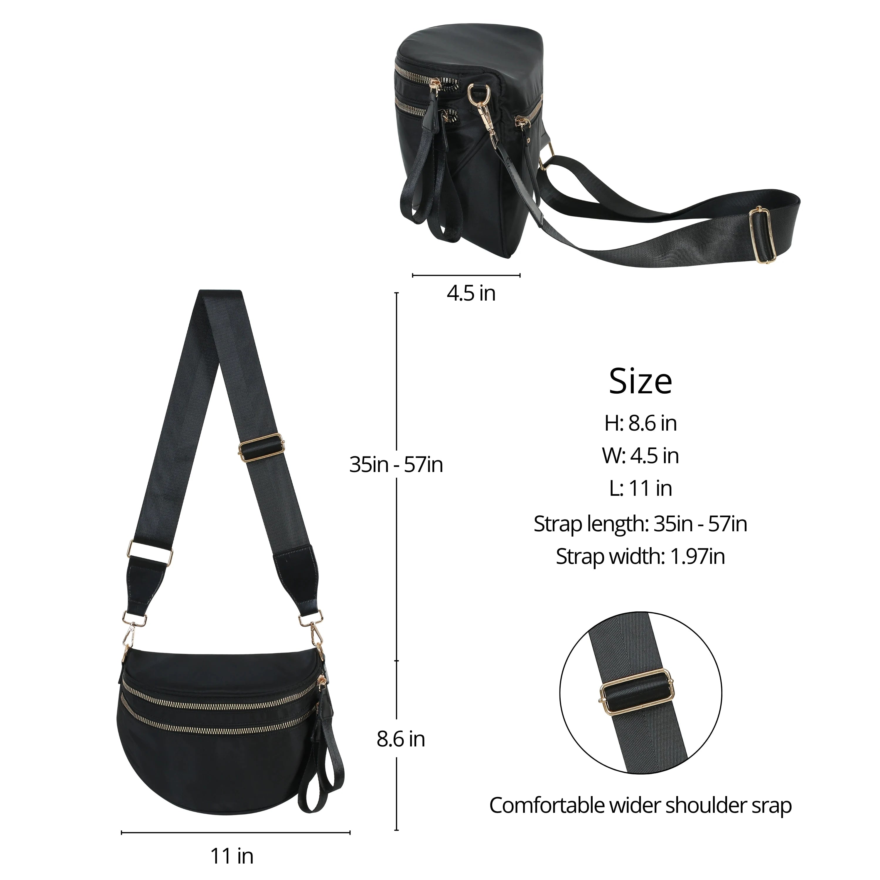 [v2] GoFree - The Roomiest Bum Bag (Solid) 8
