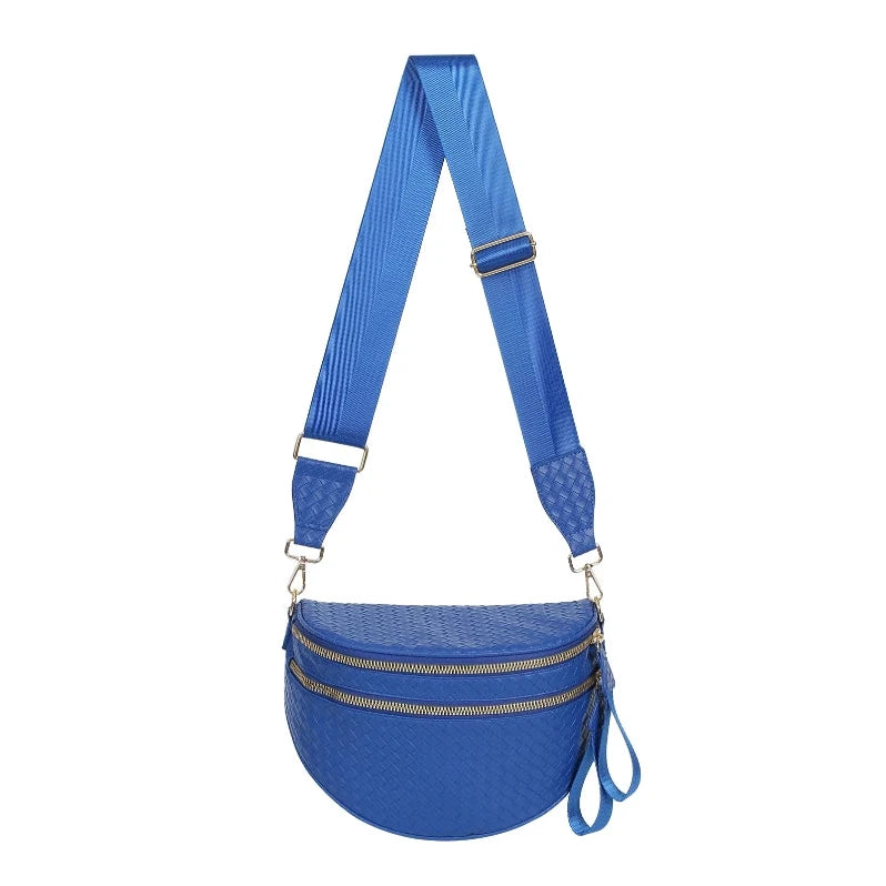[v2] GoFree - Woven Leather Bum Bag 13