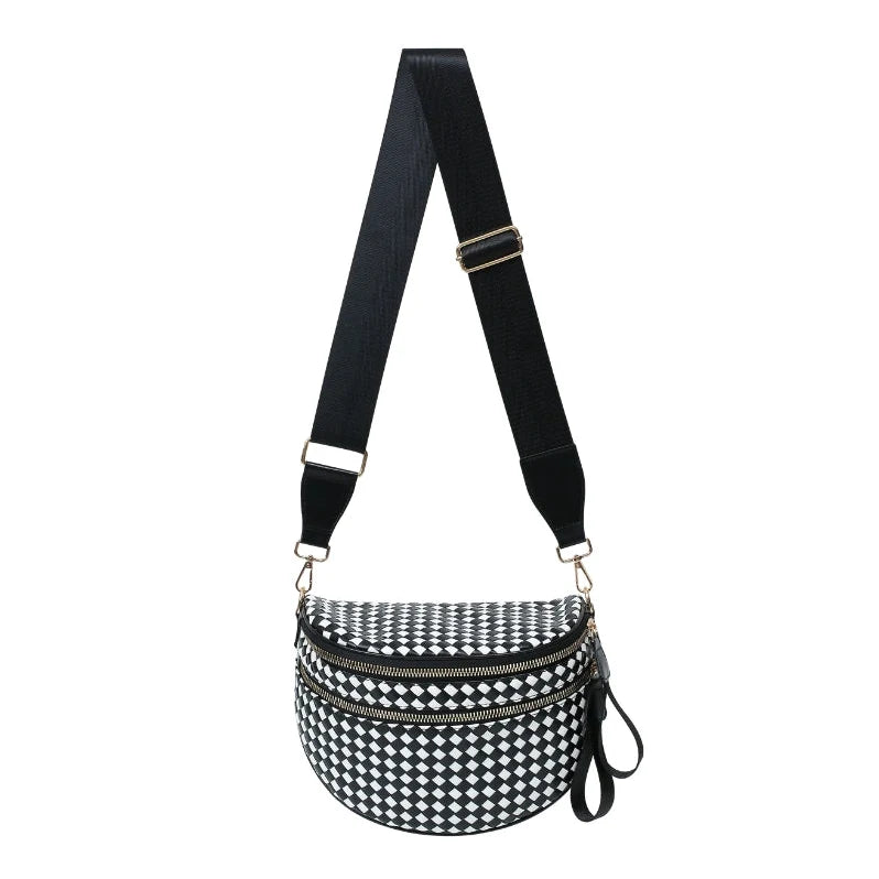 [v2] GoFree - Woven Leather Bum Bag 16