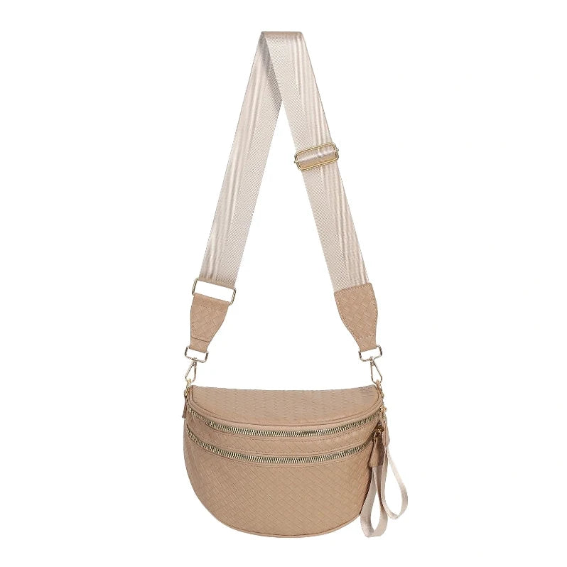 [v2] GoFree - Woven Leather Bum Bag 9