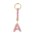 [v2] Sparkle Initial – Bag Charm (Pink)