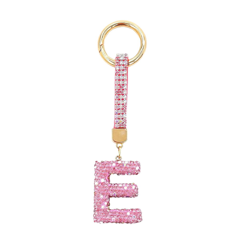 [v2] Sparkle Initial – Bag Charm (Pink) 4