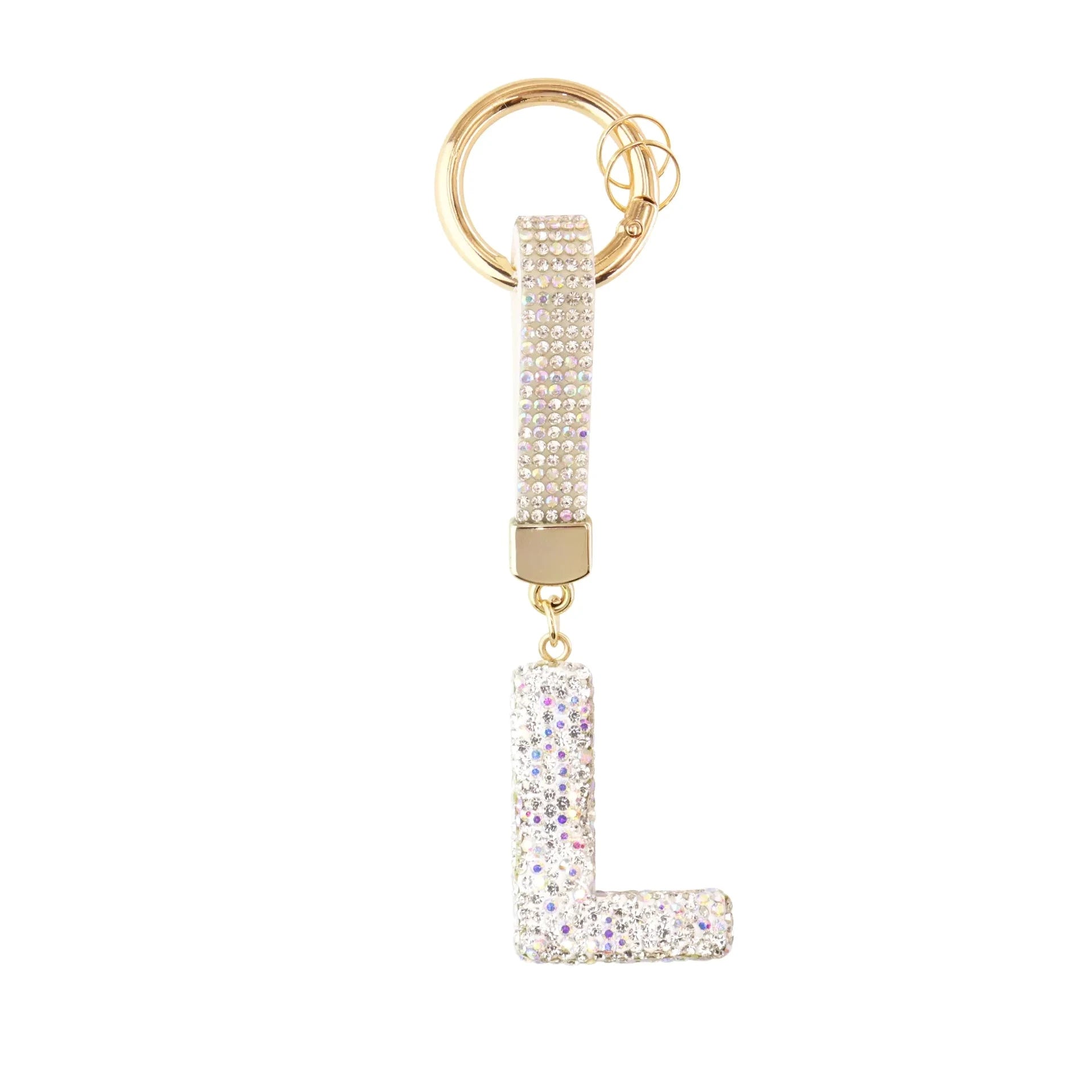 [v2] Sparkle Initial – Bag Charm (Silver) 12