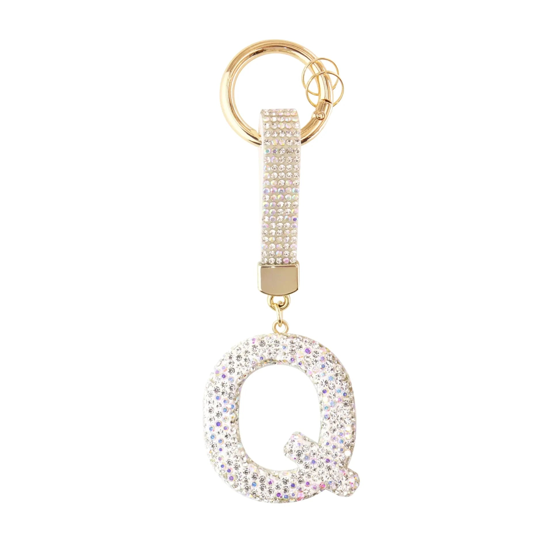 [v2] Sparkle Initial – Bag Charm (Silver) 17