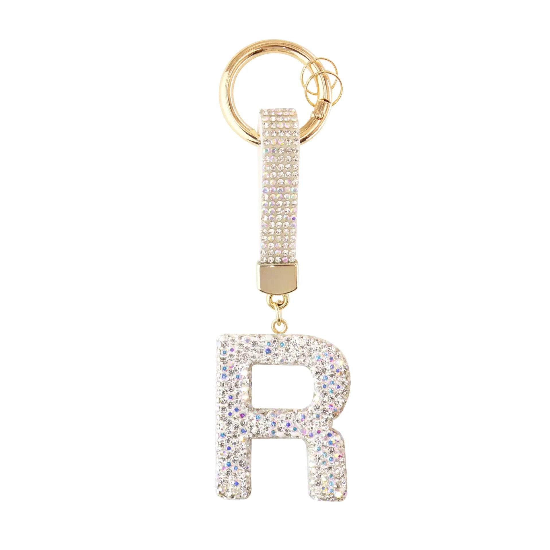 [v2] Sparkle Initial – Bag Charm (Silver) 18