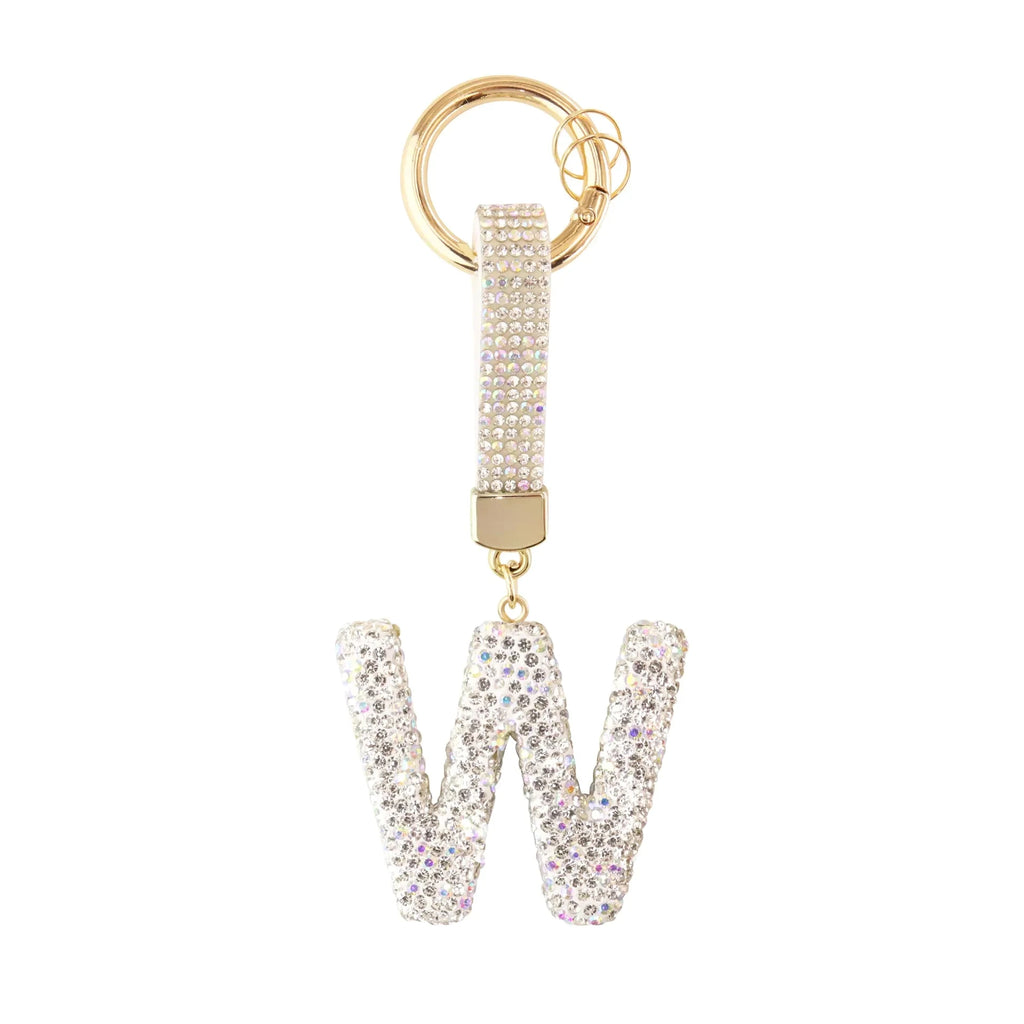 [v2] Sparkle Initial – Bag Charm (Silver) 23
