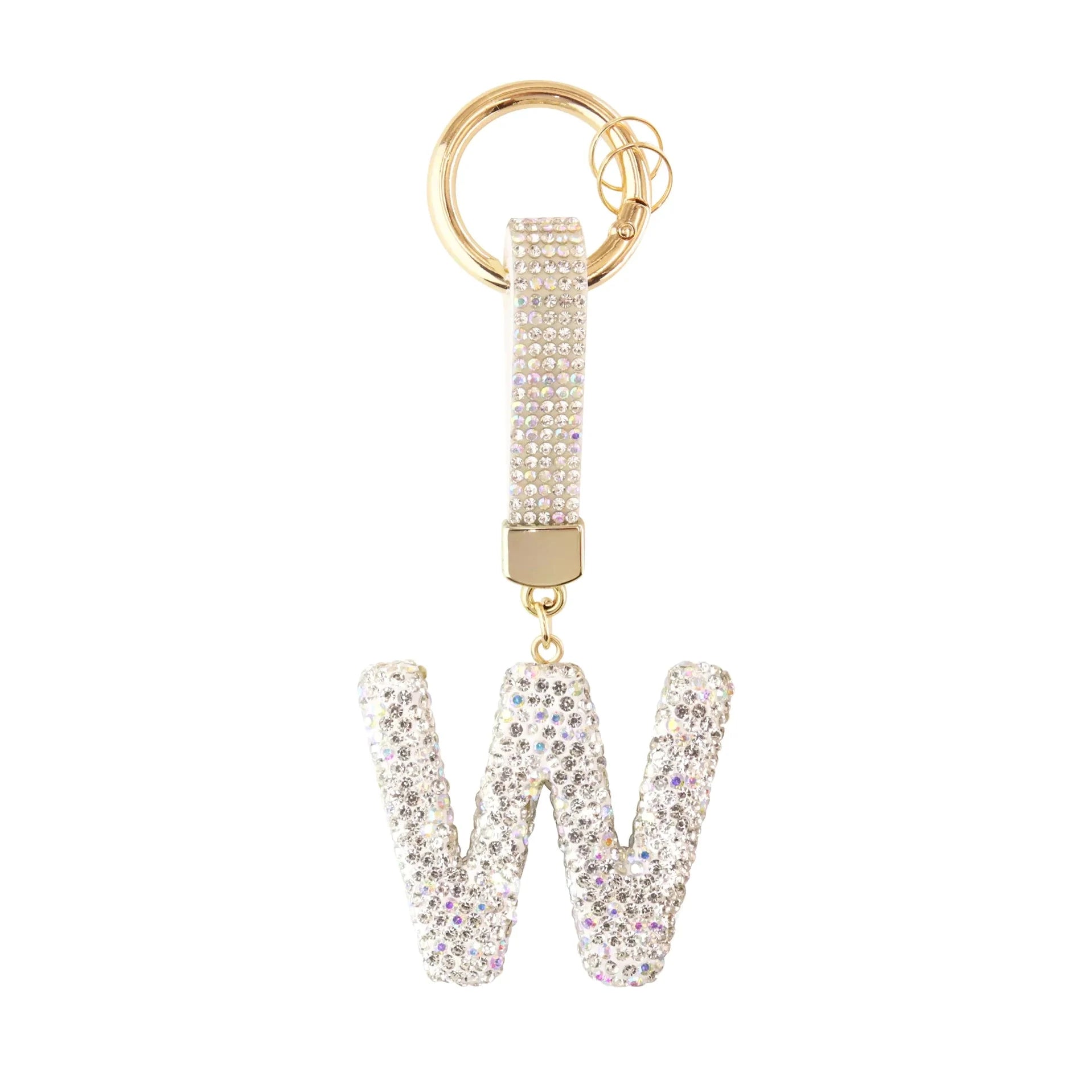 [v2] Sparkle Initial – Bag Charm (Silver) 23