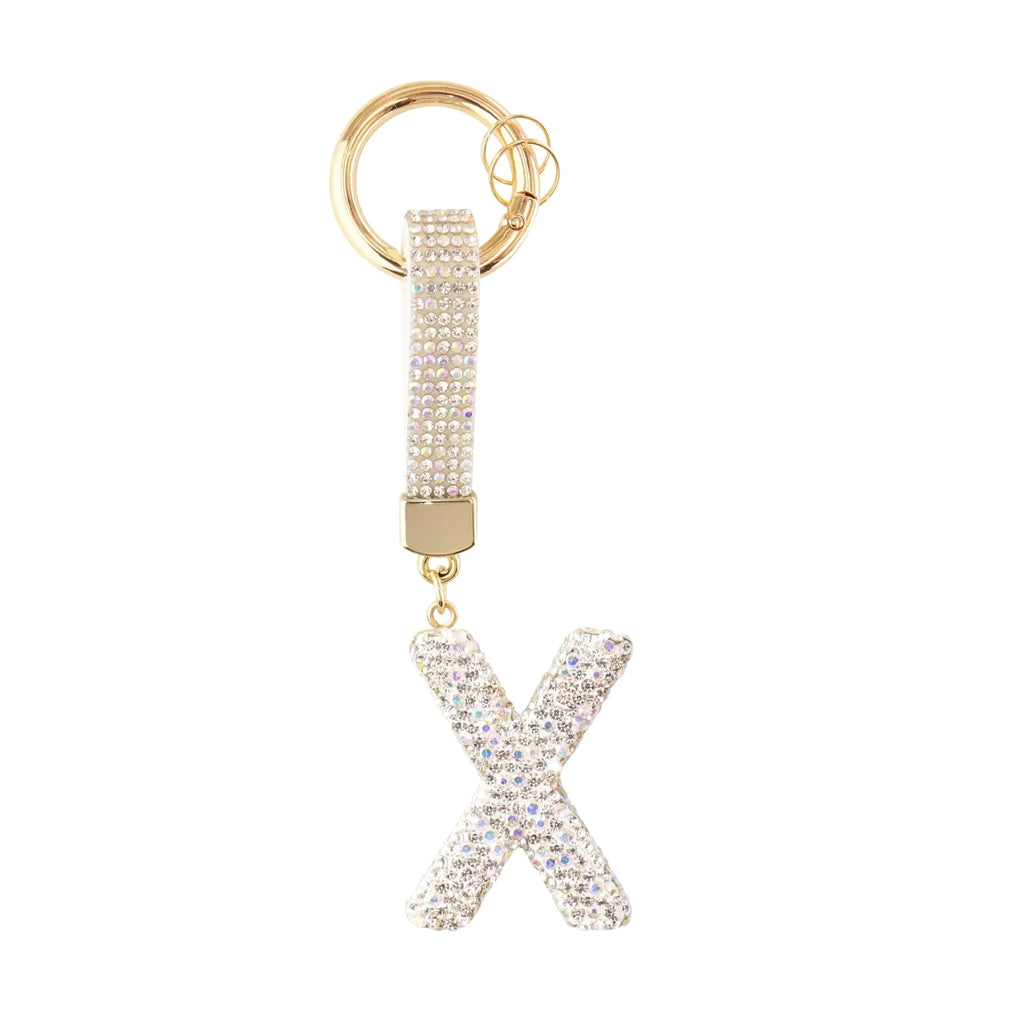 [v2] Sparkle Initial – Bag Charm (Silver) 24