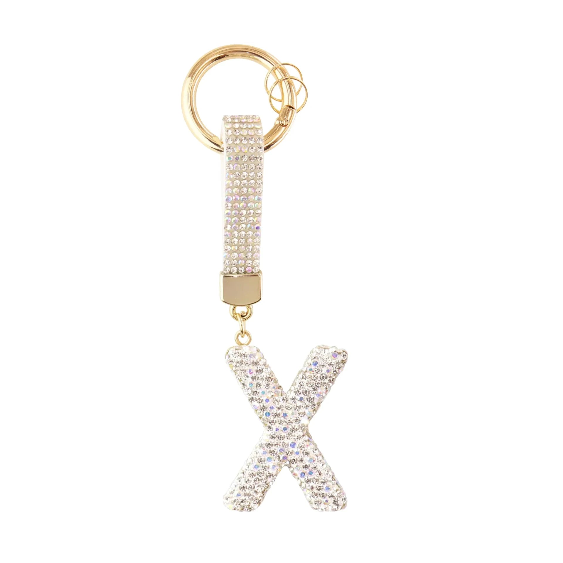 [v2] Sparkle Initial – Bag Charm (Silver) 24